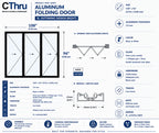 108"W x 96"H CThru Bifold Door