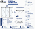 120"W x 80"H CThru Bifold Door