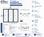 120"W x 80"H CThru Bifold Door