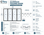 144"W x 96"H CThru Bifold Door