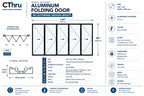 144"W x 96"H CThru Bifold Door