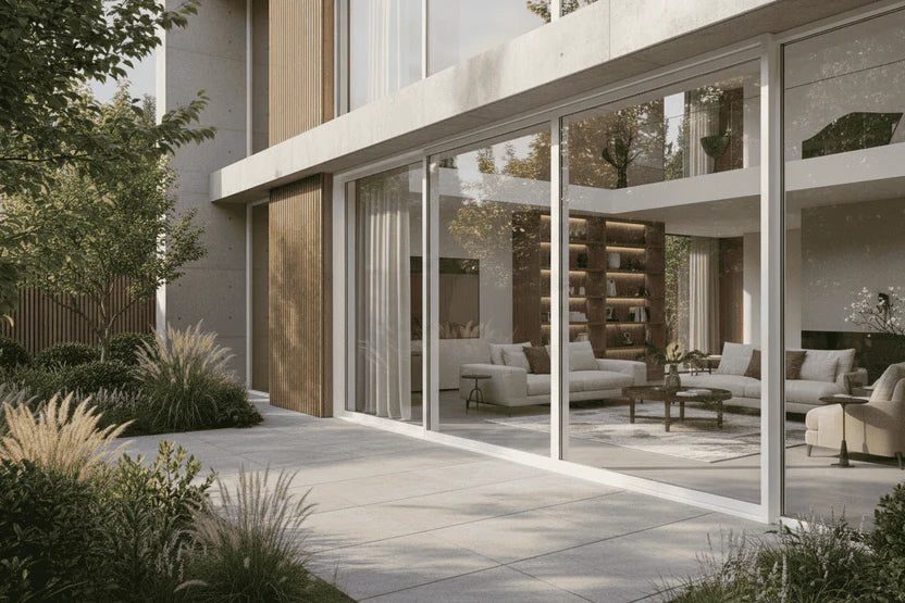 192"W x 96"H CThru Aluminum Sliding Door