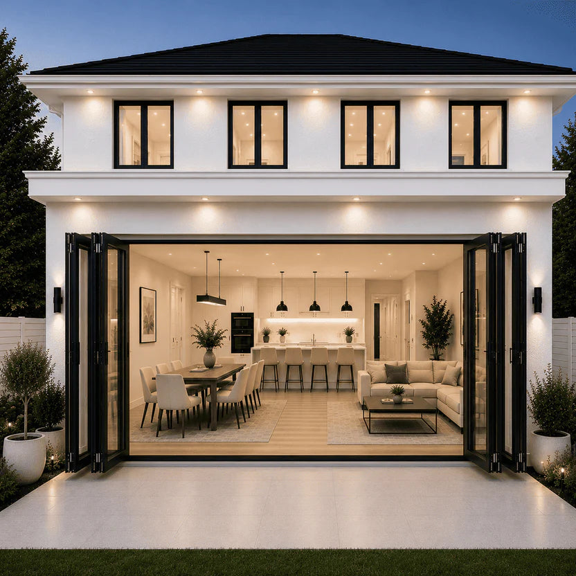 240"W x 80"H CThru Bifold Door