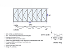 240"W x 96"H CThru Bifold Door