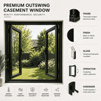 42"W x 48"H CThru Aluminum Casement Window