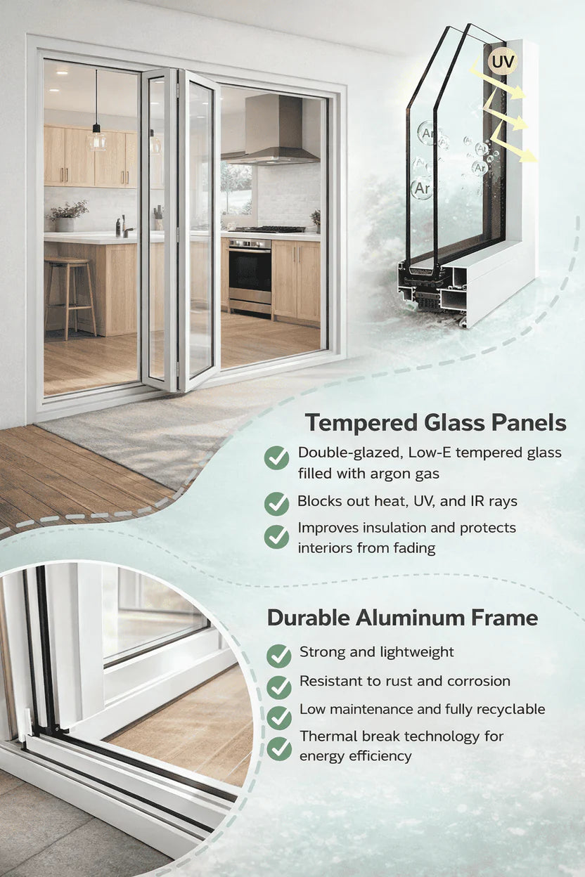72"W x 96"H CThru Bifold Door