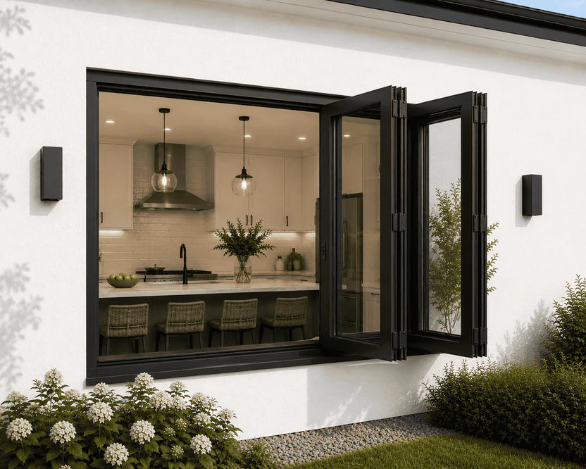 96"W x 36"H CThru Aluminum Bifold Window