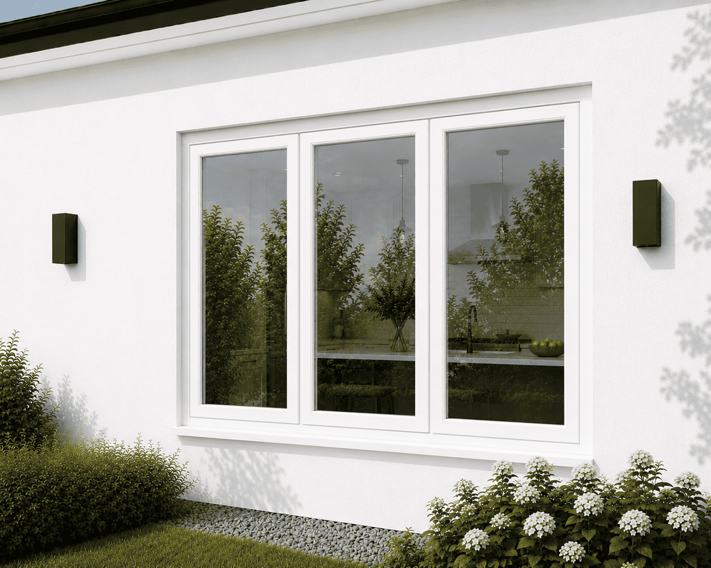 72"W x 42"H CThru Aluminum Bifold Window — Pass-Through Design