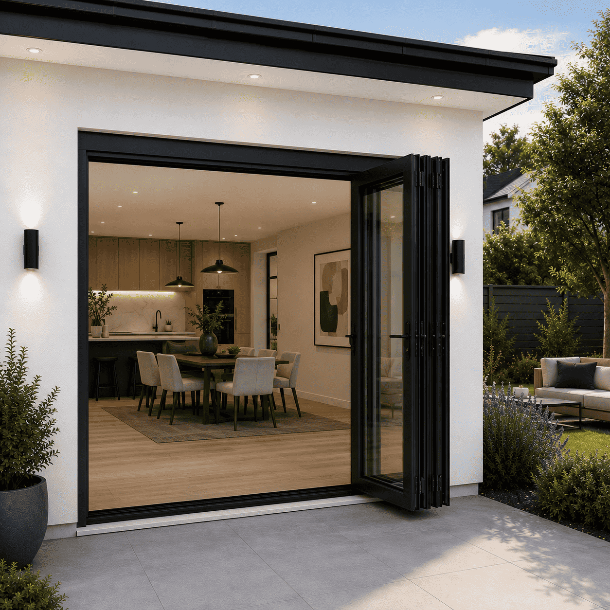 168"W x 80"H CThru Bifold Door