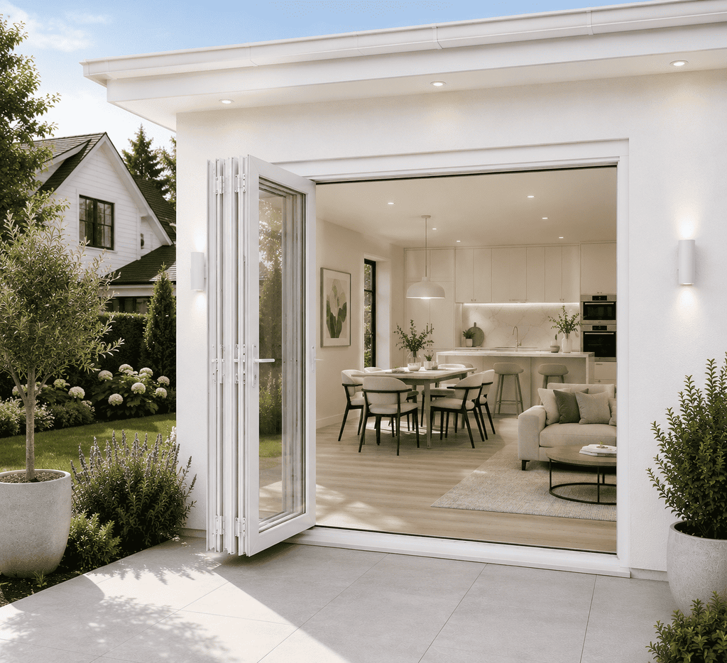168"W x 80"H CThru Bifold Door