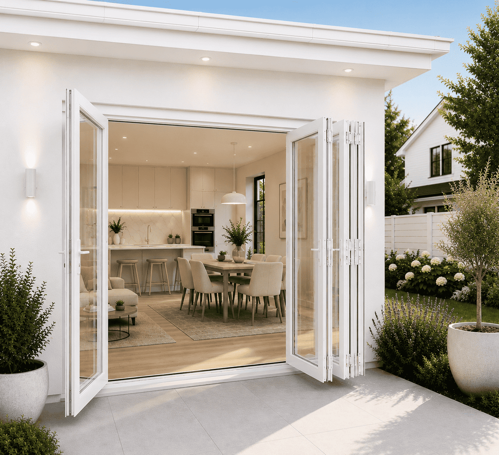 144"W x 80"H CThru Bifold Door