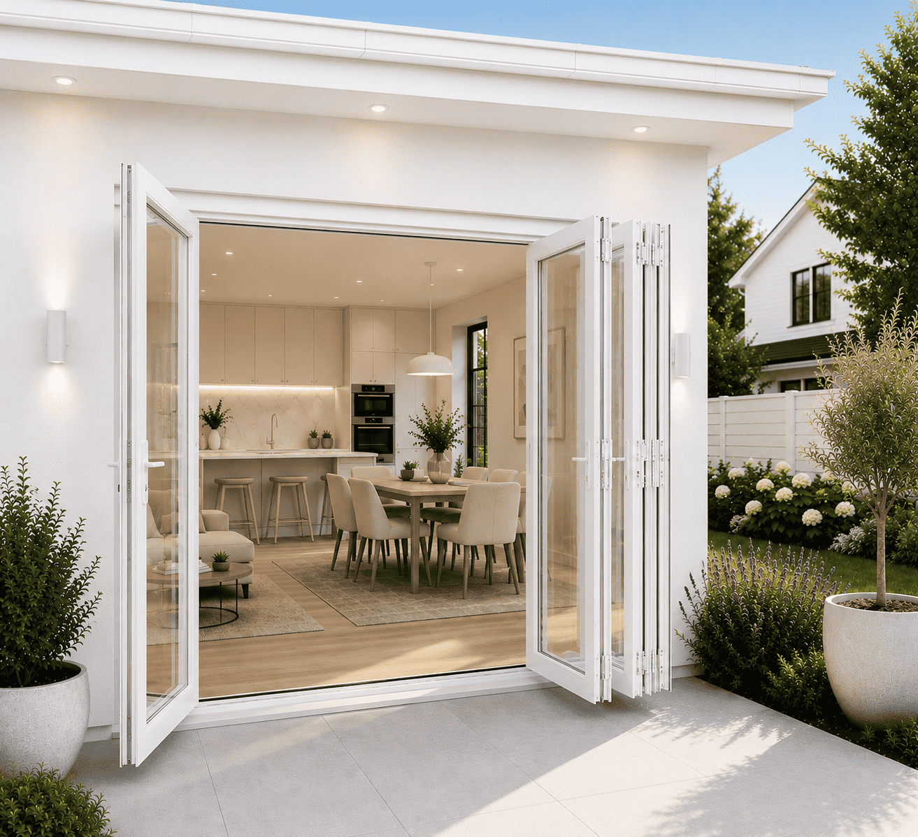 144"W x 80"H CThru Bifold Door