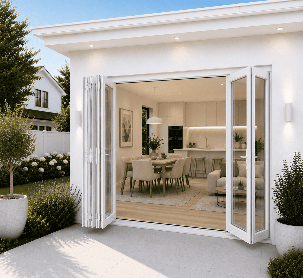 168"W x 80"H CThru Bifold Door