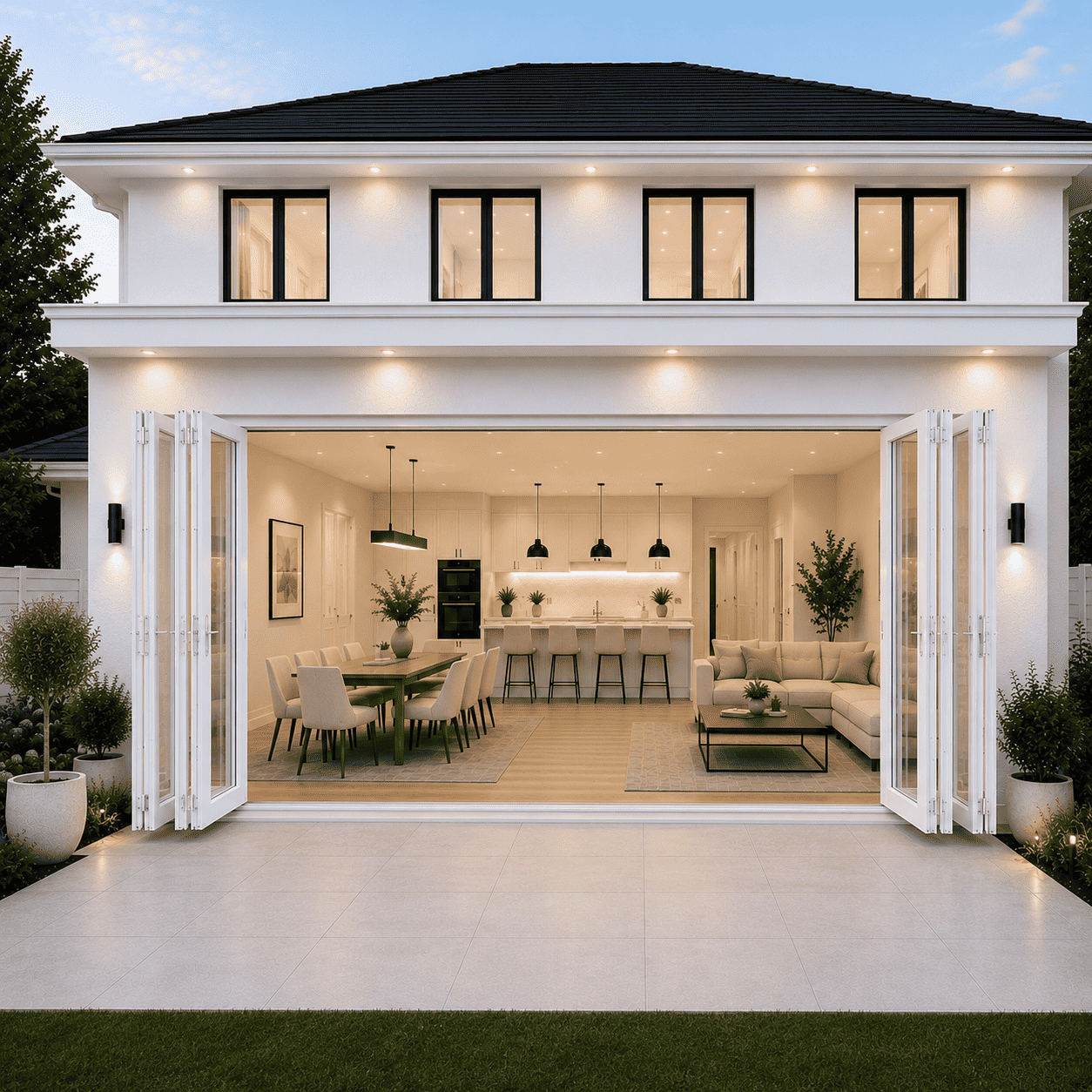 192"W x 80"H CThru Bifold Door