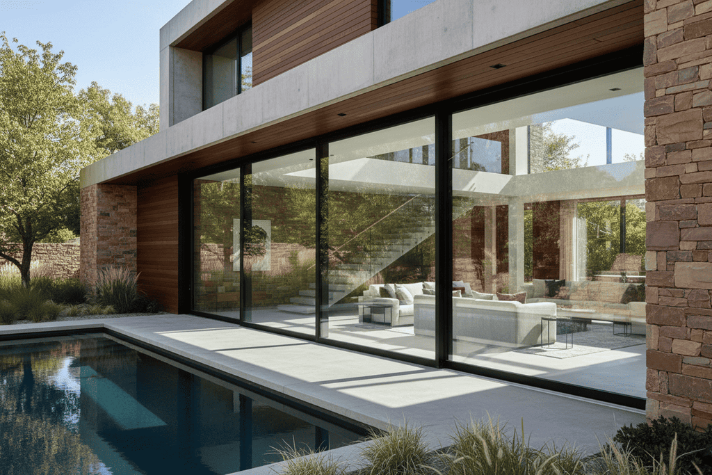 192"W x 80"H CThru Aluminum Sliding Door