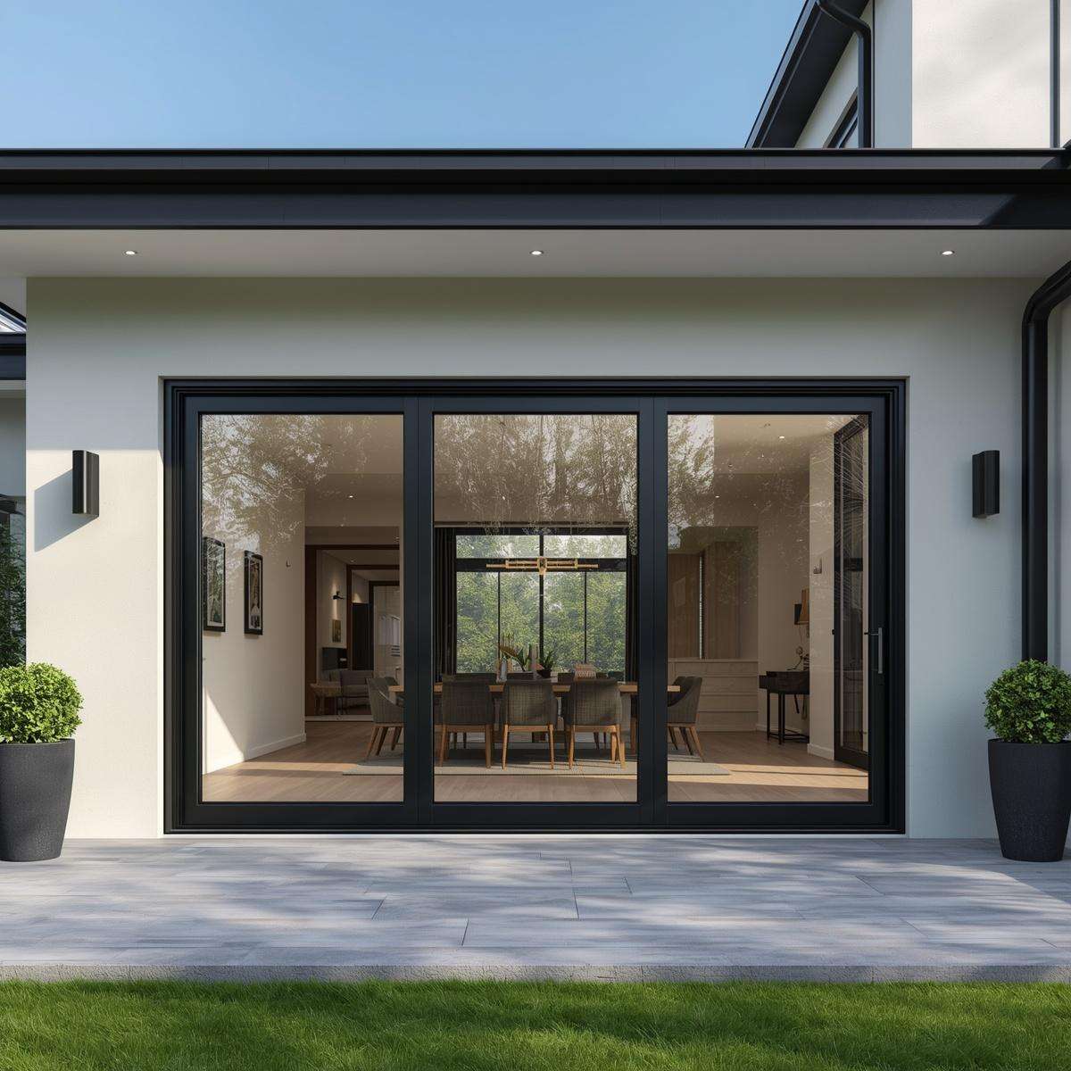 192"W x 80"H CThru Aluminum Sliding Door