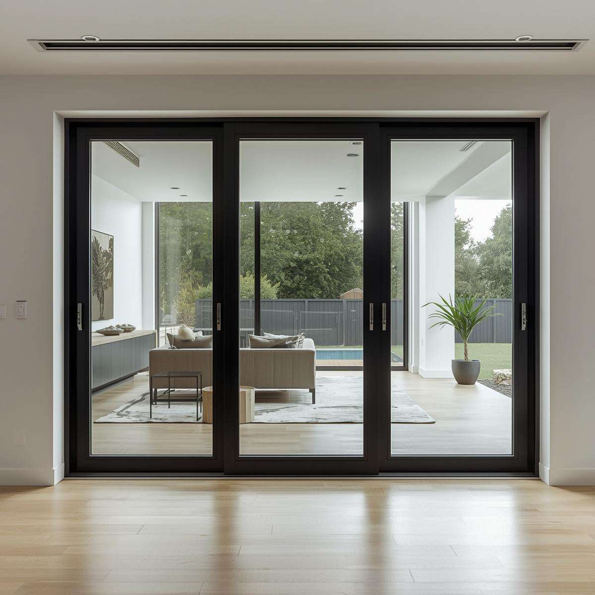 192"W x 80"H CThru Aluminum Sliding Door