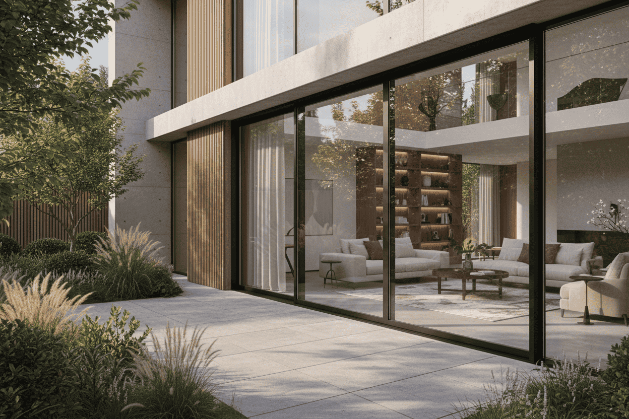 192"W x 80"H CThru Aluminum Sliding Door