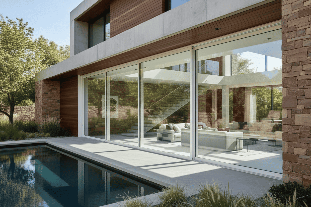 192"W x 80"H CThru Aluminum Sliding Door
