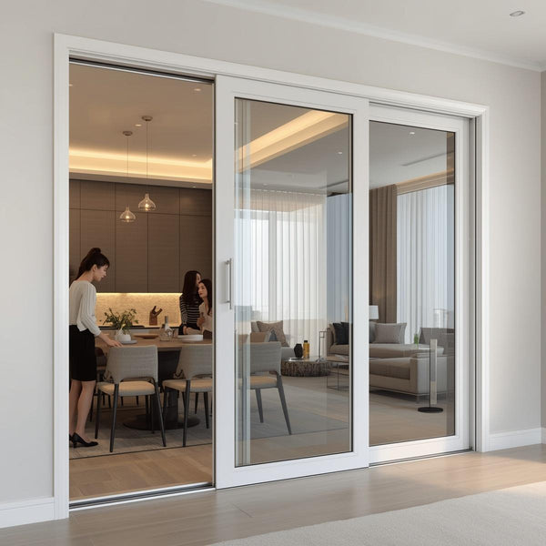 108"W x 80"H CThru Aluminum Sliding Door
