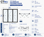 120"W x 96"H CThru Bifold Door