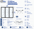 120"W x 96"H CThru Bifold Door