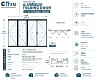 144"W x 80"H CThru Bifold Door