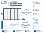 144"W x 80"H CThru Bifold Door