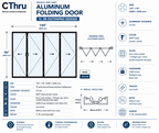 144"W x 96"H CThru Bifold Door