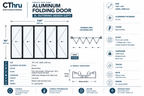 144"W x 96"H CThru Bifold Door