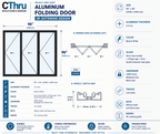 96"W x 96"H CThru Bifold Door