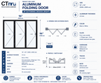 96"W x 96"H CThru Bifold Door