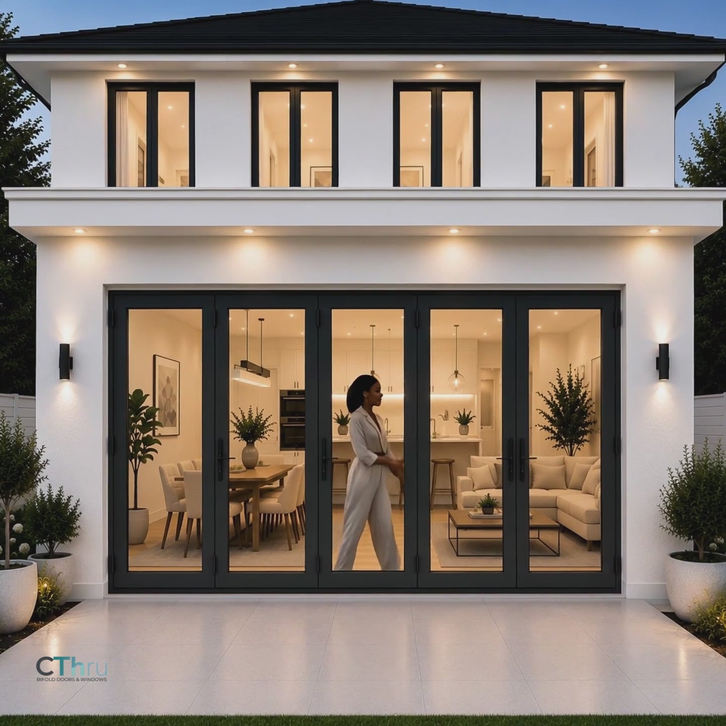 192"W x 80"H CThru Bifold Door